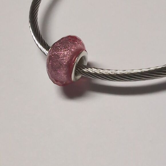 Pink Sparkly Charm for Pandora‎ Style Bracelet - Picture 4 of 4